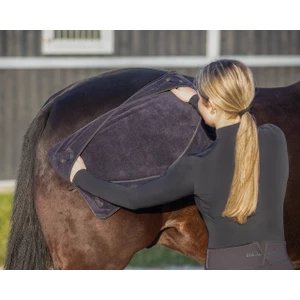 QHP Hands-in towel 65x35cm - Black in Black