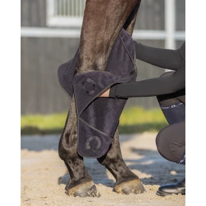 QHP Hands-in towel 65x35cm - Black in Black