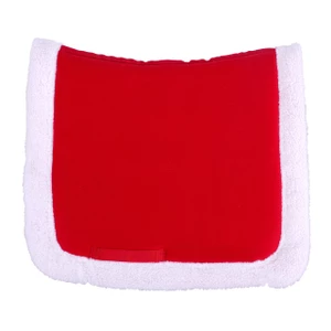 QHP Christmas Saddle Pad - Red 