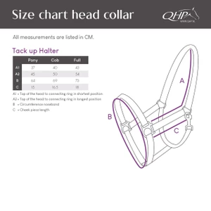 QHP Tack up halter - Black in Black