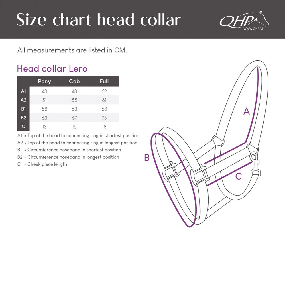 QHP Head collar Lero - Navy