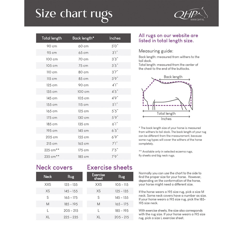 QHP Eczema rug Big neck - Zebra 