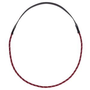 QHP Neck rope leather - Burgundy 