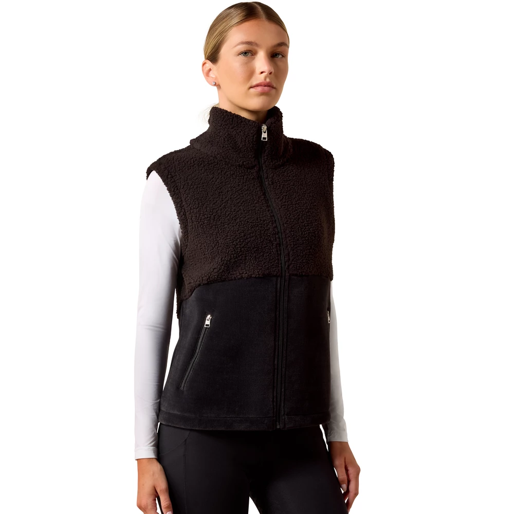 Ariat Women's Laviolette Full Zip Vest - Black in Black