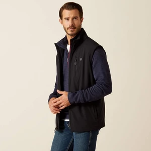 Ariat Men's Rion Stretchshell Insulated Vest - Black in Black