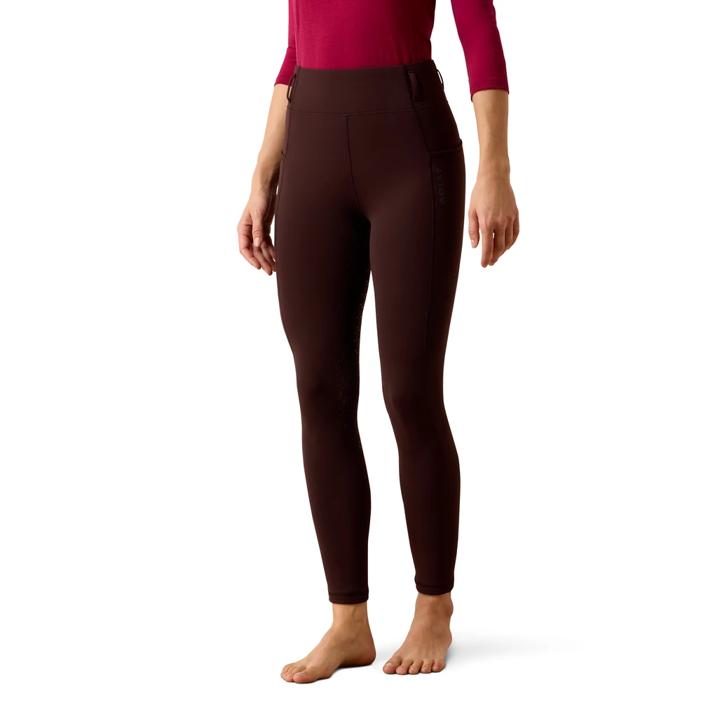 Ariat Women's Venture 2.0 Thermal Full Seat Tights - Chocolate Plum in Chocolate Plum