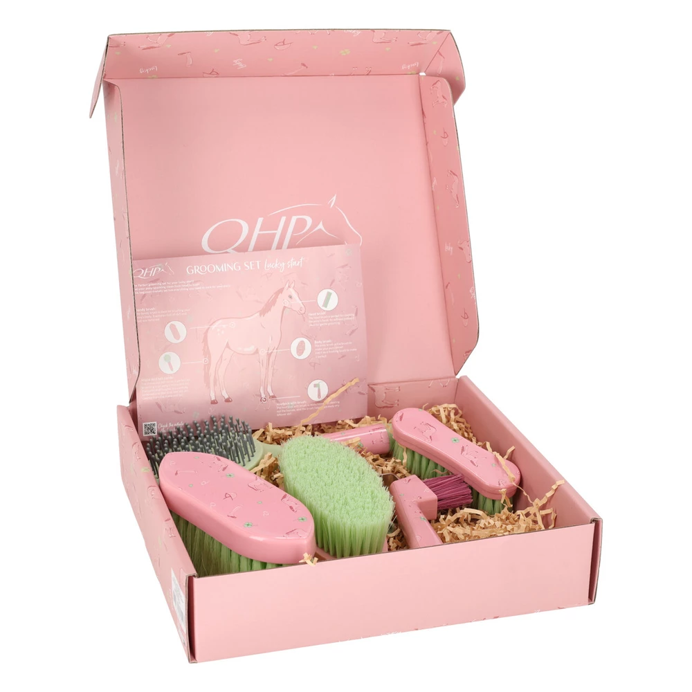 QHP Grooming set Lucky Start - Soft pink in Soft Pink