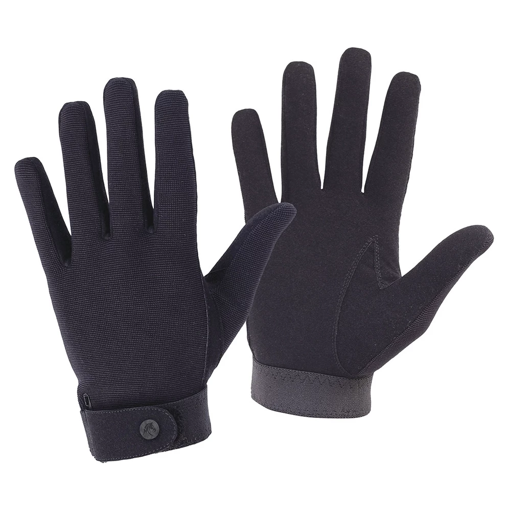 Mackey Equestrian Mackey Pro Flex Glove- Black in Black