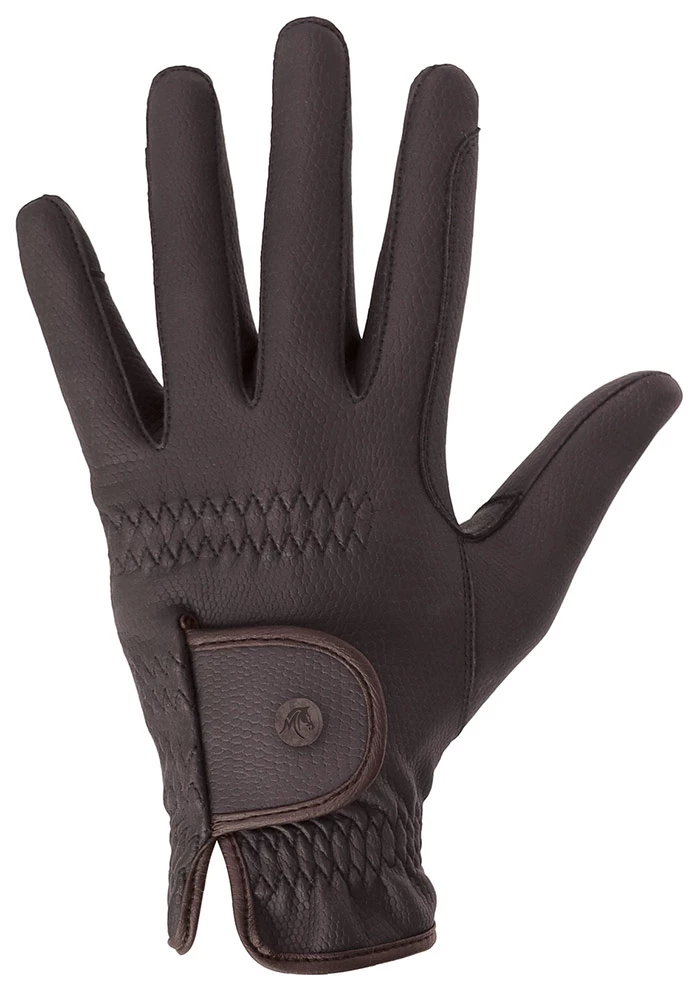 Mackey Equestrian Mackey Pro Grip Glove- Brown in Brown