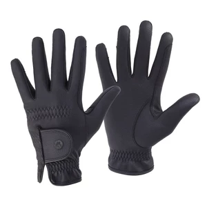 Mackey Equestrian Mackey Pro Grip Glove- Black in Black