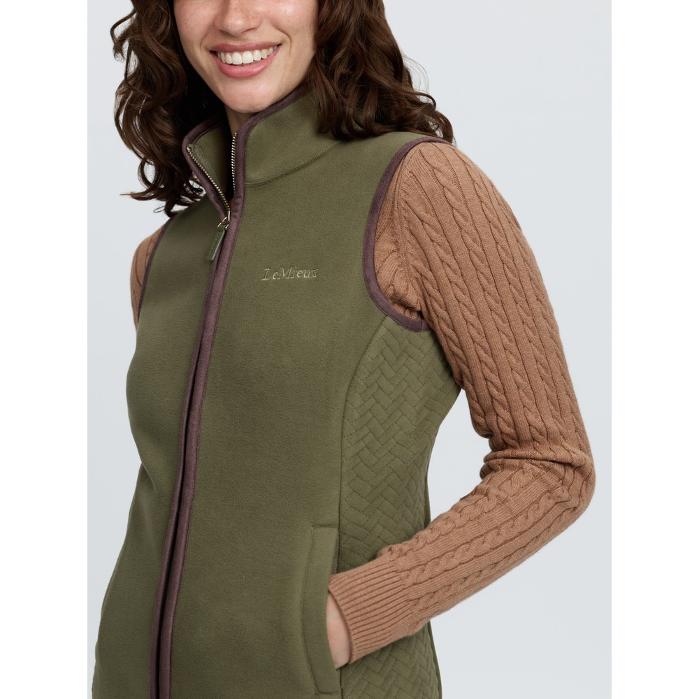 LeMieux Frankie Fleece Gilet - Willow Green