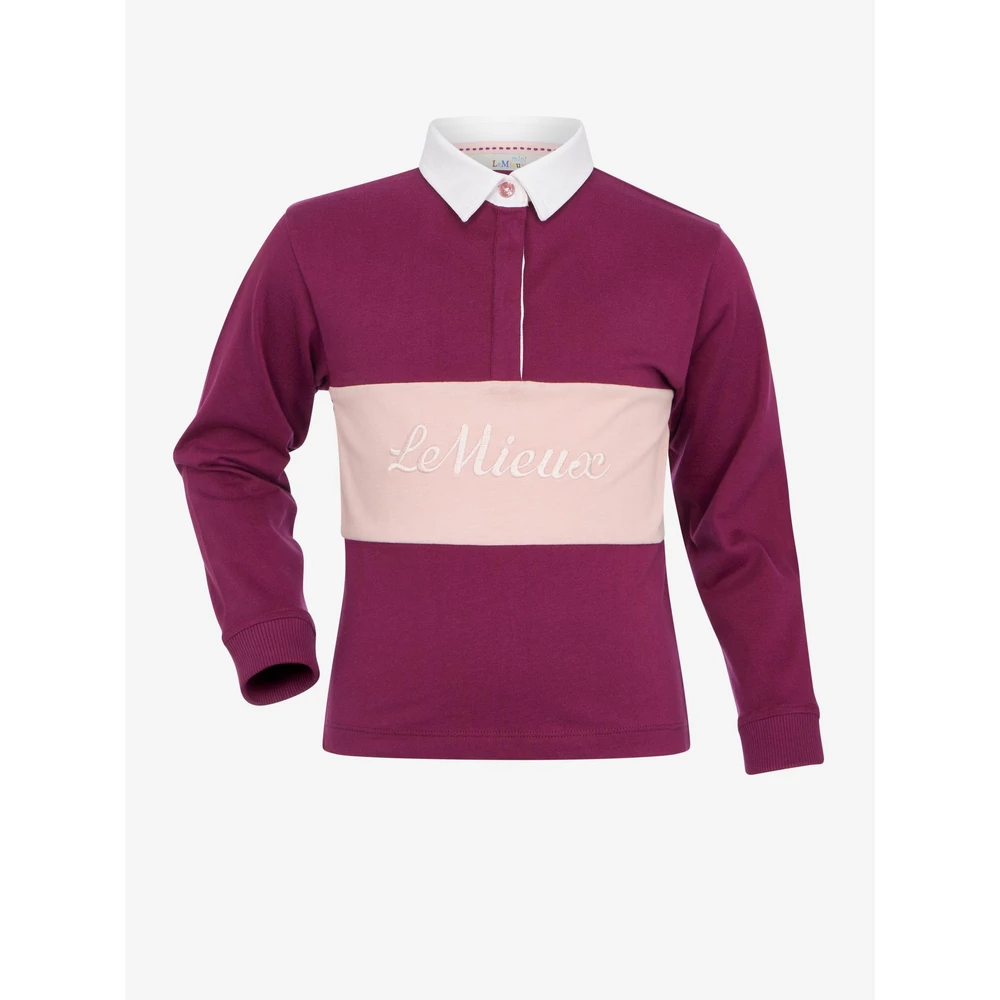LeMieux Mini Roman Rugby Shirt  - Blackberry in Blackberry