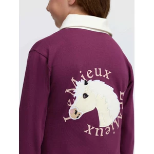 LeMieux Mini Roman Rugby Shirt  - Blackberry in Blackberry