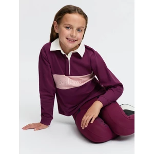 LeMieux Mini Roman Rugby Shirt  - Blackberry in Blackberry