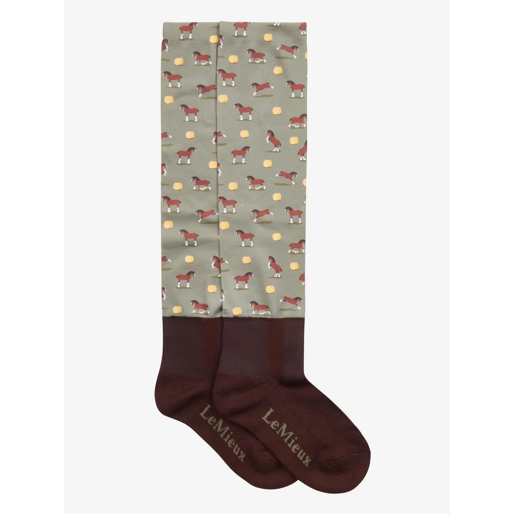 LeMieux Footsie Socks - Clydesdale/Willow in Clydesdale/Willow