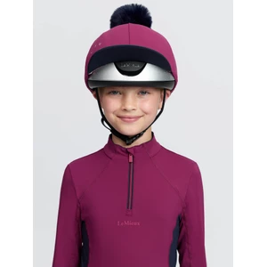 LeMieux Classique Pom Hat Silk - Blackberry in Blackberry