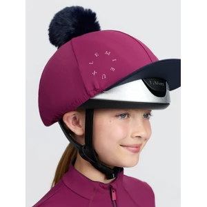 LeMieux Classique Pom Hat Silk - Blackberry in Blackberry