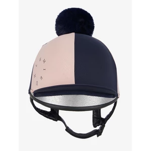 LeMieux Harlequin Hat Silk - Navy/Petal in Navy/Petal