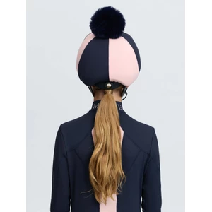 LeMieux Harlequin Hat Silk - Navy/Petal in Navy/Petal
