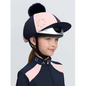 LeMieux Harlequin Hat Silk - Navy/Petal in Navy/Petal