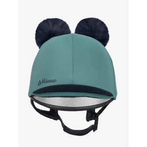 LeMieux Mini Double Pom Hat Silk - Navy/Aloe in Navy/Aloe