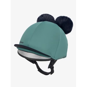 LeMieux Mini Double Pom Hat Silk  - Navy/Aloe 