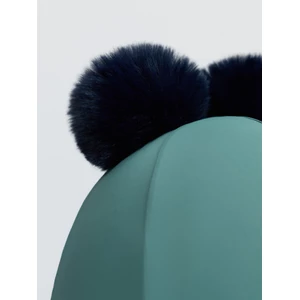 LeMieux Mini Double Pom Hat Silk - Navy/Aloe in Navy/Aloe