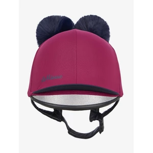 LeMieux Mini Double Pom Hat Silk - Blackberry in Blackberry