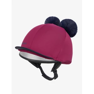 LeMieux Mini Double Pom Hat Silk - Blackberry in Blackberry