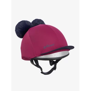 LeMieux Mini Double Pom Hat Silk - Blackberry in Blackberry