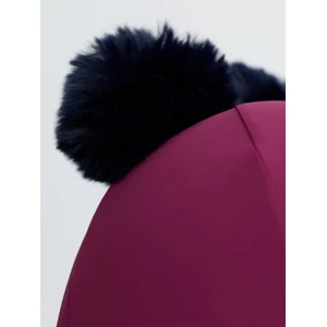 LeMieux Mini Double Pom Hat Silk - Blackberry in Blackberry