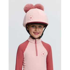 LeMieux Mini Double Pom Hat Silk  - Petal 