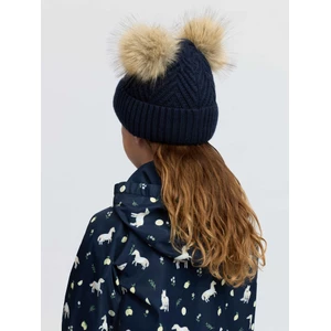 LeMieux Mini Double Pom Beanie - Navy in Navy