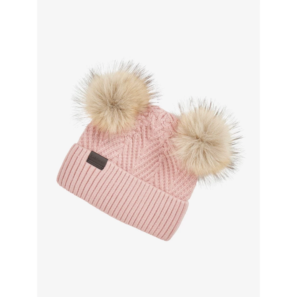 LeMieux Mini Double Pom Beanie - Petal in Petal