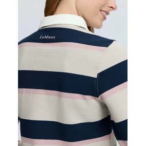 LeMieux Sloane Stripe Rugby Shirt - Stone in Stone