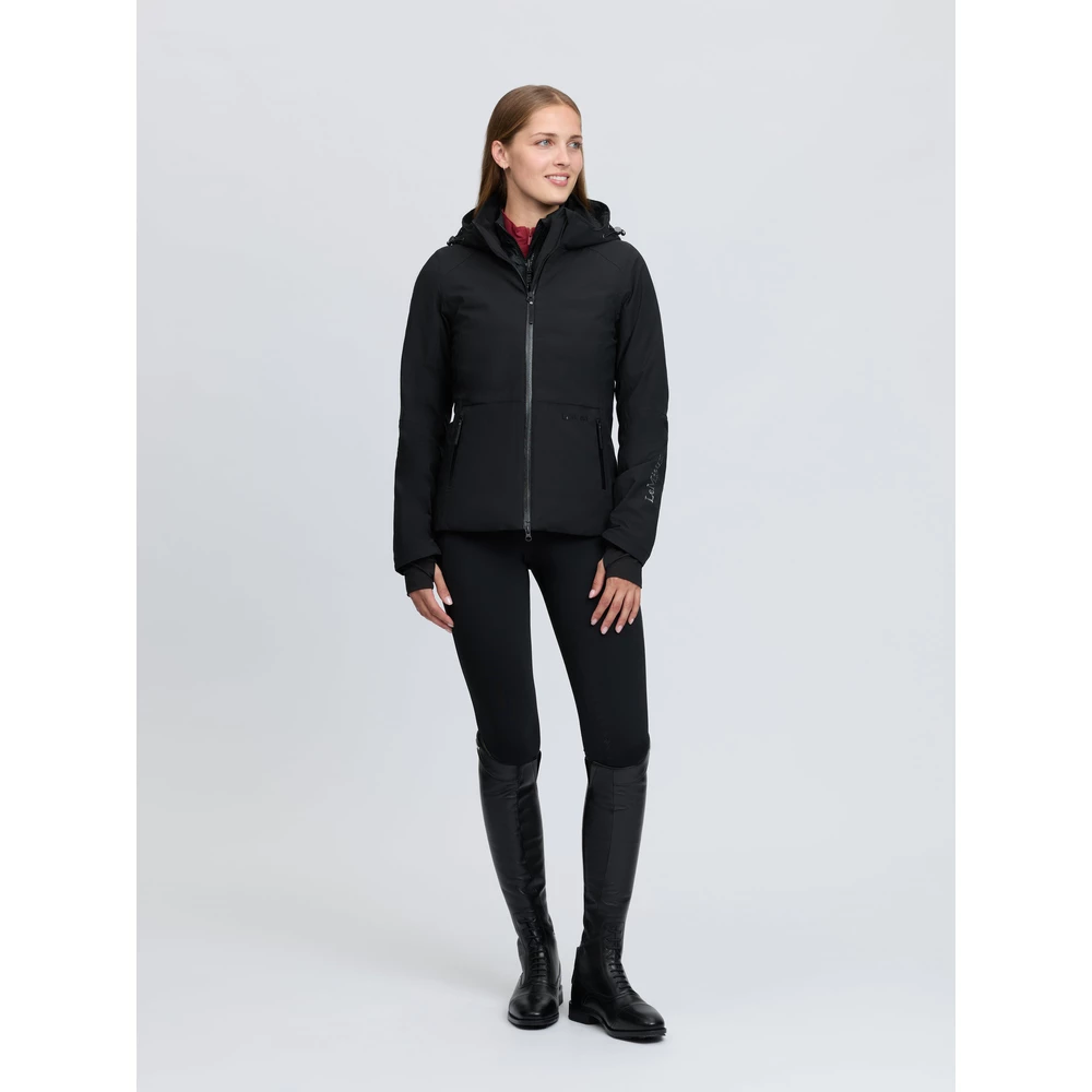 LeMieux Brooke 3 in 1 Waterproof Hybrid Jacket - Black in Black