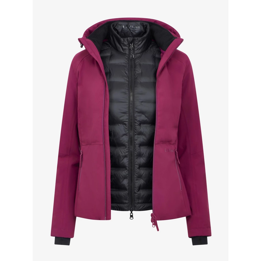 LeMieux Brooke 3 in 1 Waterproof Hybrid Jacket - Blackberry in Blackberry