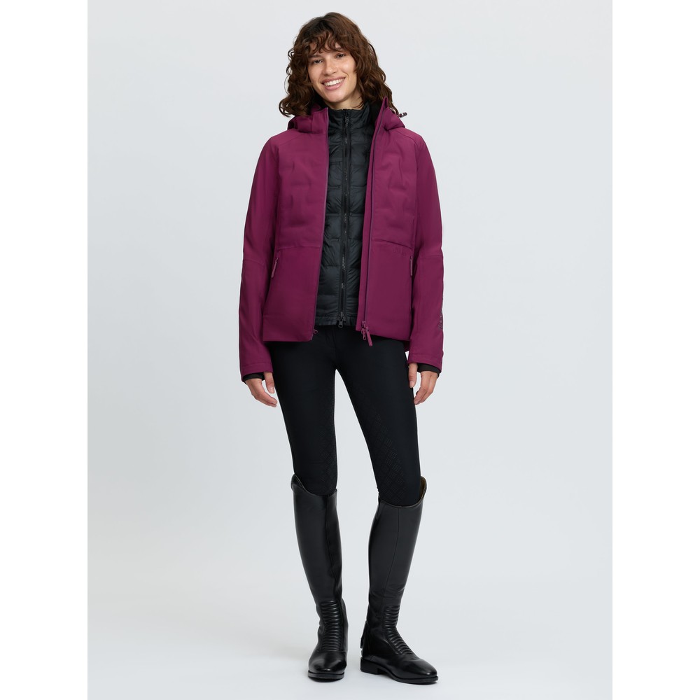 LeMieux Brooke 3 in 1 Waterproof Hybrid Jacket - Blackberry