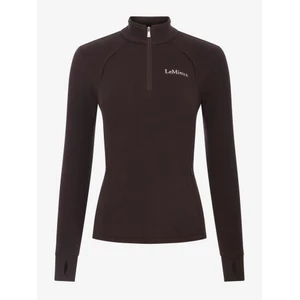 LeMieux Frances Quarter Zip Fleece - Cocoa in Cocoa