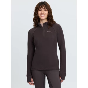 LeMieux Frances Quarter Zip Fleece - Cocoa in Cocoa