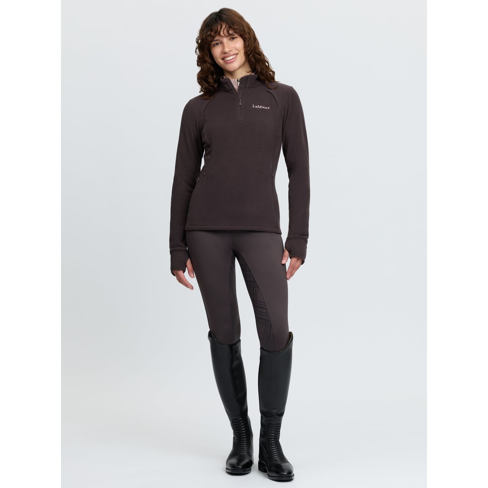LeMieux Frances Quarter Zip Fleece - Cocoa