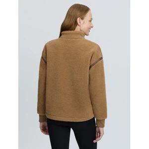 LeMieux Avery Teddy Quarter Zip Fleece  - Caramel in Caramel