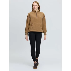 LeMieux Avery Teddy Quarter Zip Fleece  - Caramel in Caramel