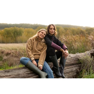 LeMieux Avery Teddy Quarter Zip Fleece  - Caramel in Caramel