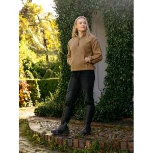 LeMieux Avery Teddy Quarter Zip Fleece  - Caramel in Caramel