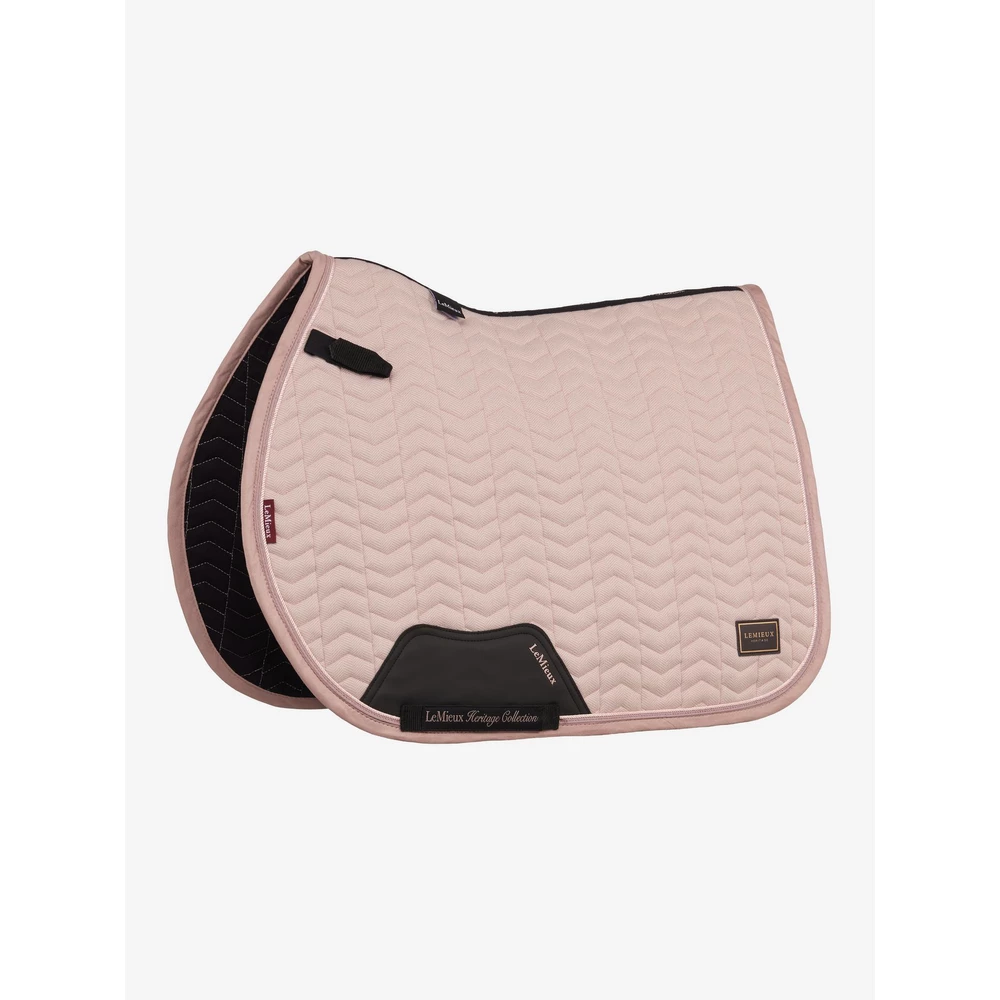 LeMieux Heritage Herringbone Jump Square  - Wild Rose in Wild Rose
