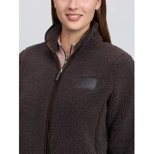 LeMieux Heritage Borg Zip Through Jacket - Cocoa in Cocoa