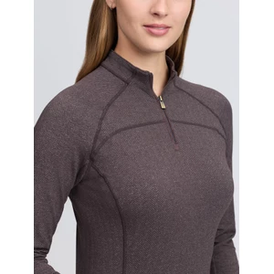 LeMieux Heritage Herringbone Base Layer - Cocoa in Cocoa