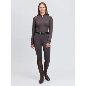 LeMieux Heritage Herringbone Base Layer - Cocoa in Cocoa