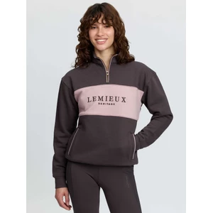 LeMieux Heritage Quarter Zip Sweat  - Cocoa 